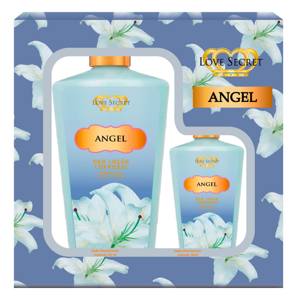 Kit de Hidratantes Angel 250ml + Hidratante Corporal Angel 60ml Love Secret 