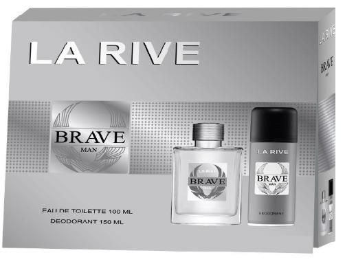 Kit Masculino Perfume Brave Eau de Toilette + Desodorante Brave La Rive 