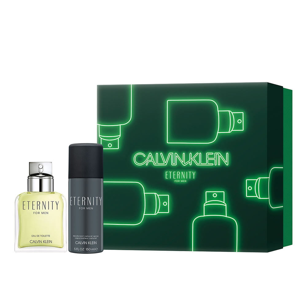 Kit Masculino Perfume Eternity For Men Eau de Toilette + Desodorante em Spray Eternity For Men Calvin Klein 