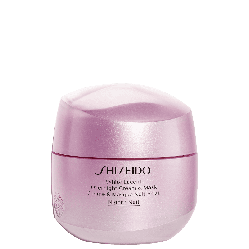 Máscara Facial Noturna Clareadora White Lucent Overnight Cream & Mask Shiseido 