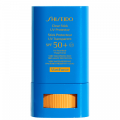 Protetor Solar em Bastão Clear Stick UV Protector SPF 50+ WetForce Shiseido 15g