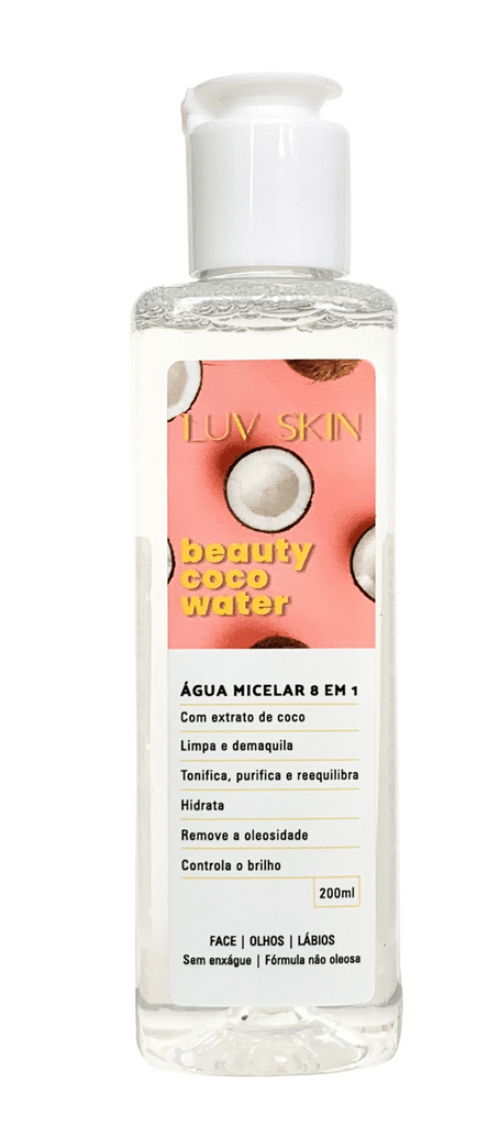 Água Micelar Beauty Coco Water 8 em 1 Luv Skin 