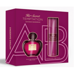 Kit Feminino Perfume Her Secret Temptation Eau de Toilette + Desodorante Spray Antonio Banderas 