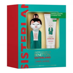 Kit Feminino Perfume Sisterland Green Jasmine + Loção Corporal Green Jasmine Benetton 