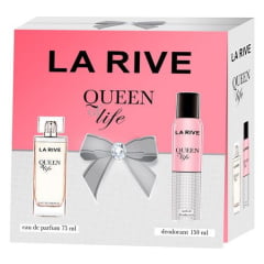 Kit Feminino Perfume Queen Of Life Eau de Parfum + Desodorante Queen Of Life La Rive 